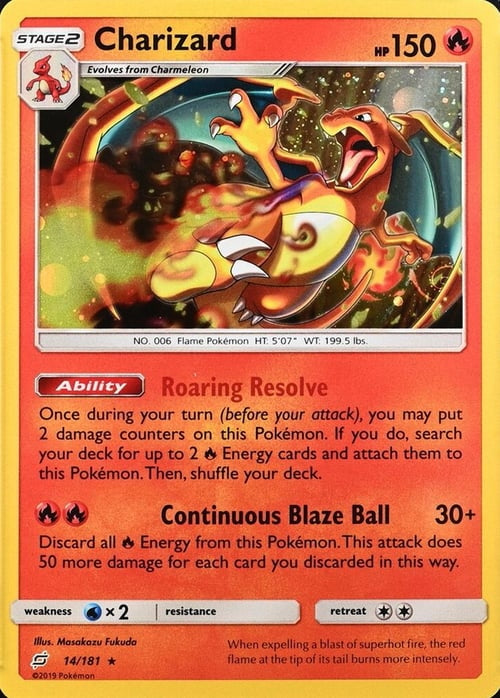 Team Up Charizard #14/181 Galaxy Holo